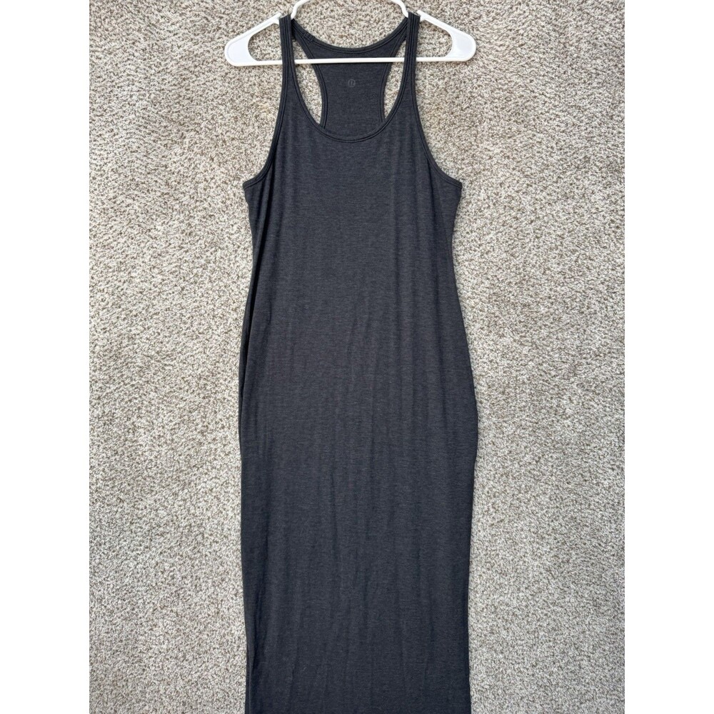 Lululemon Refresh Racerback Tank Maxi Dress ll Women's 6 Small Heather Gray Slit - Picture 10 of 14